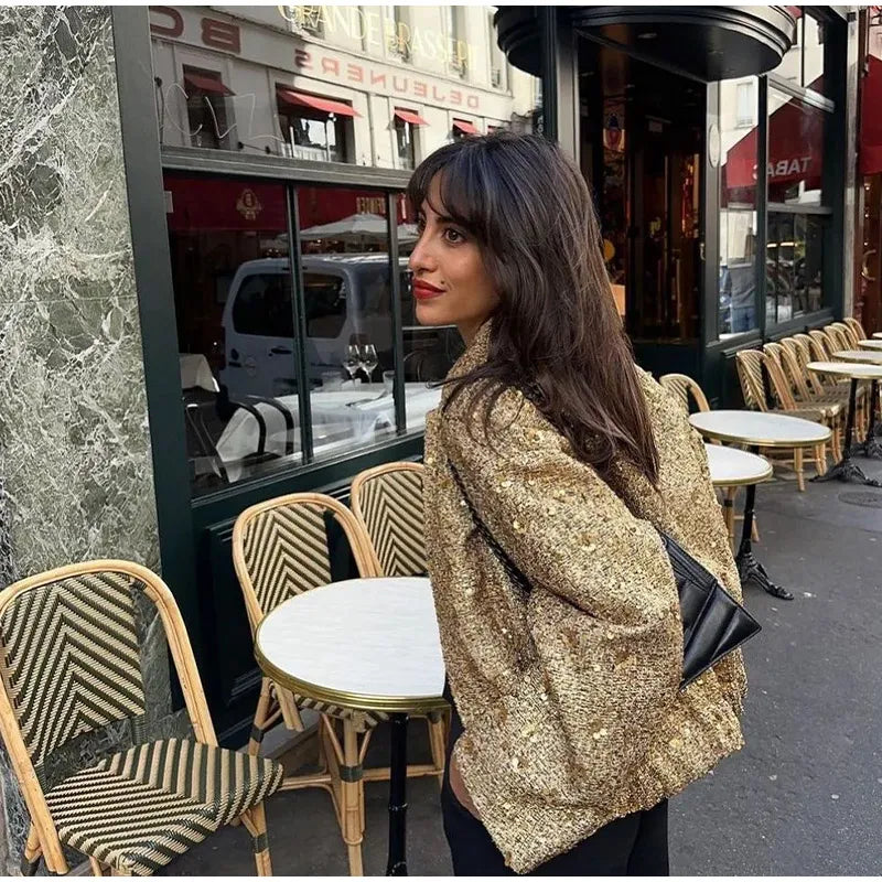 Gold Sequin Jacket