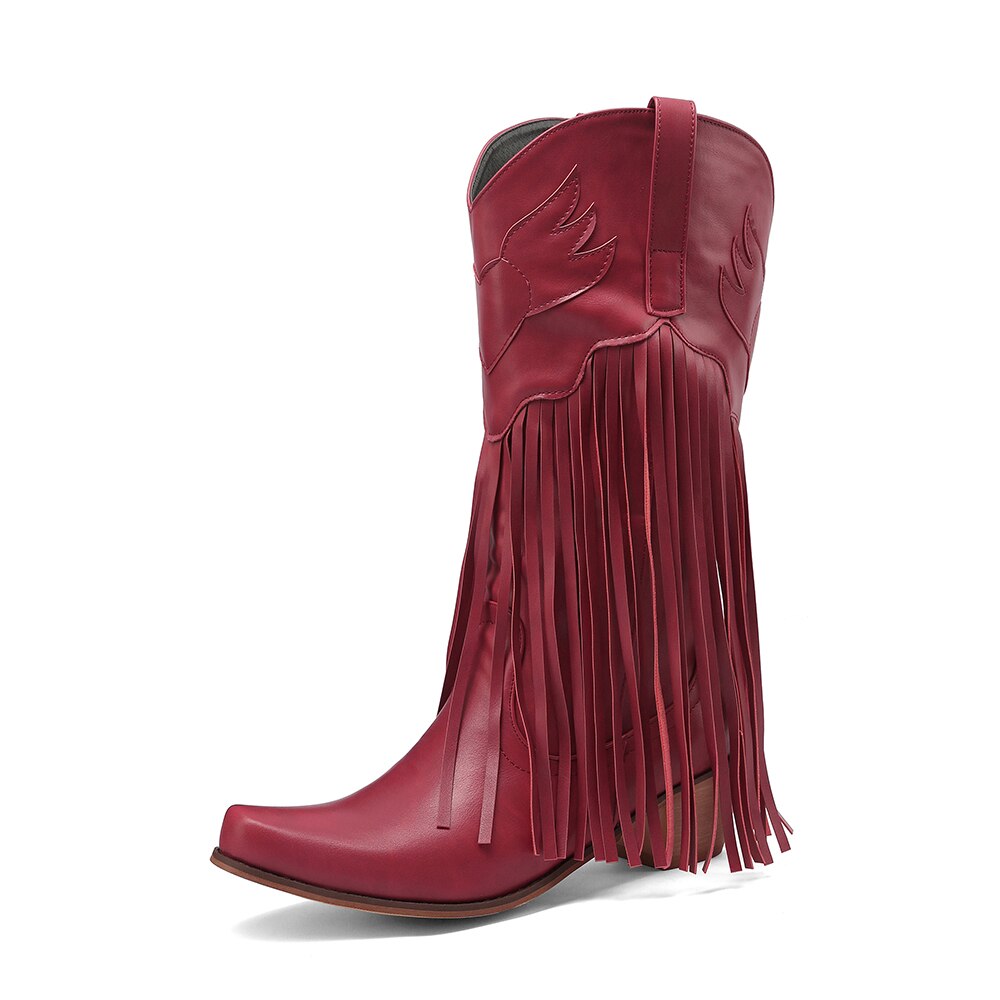 Handmade Tassel Cowboy Boots