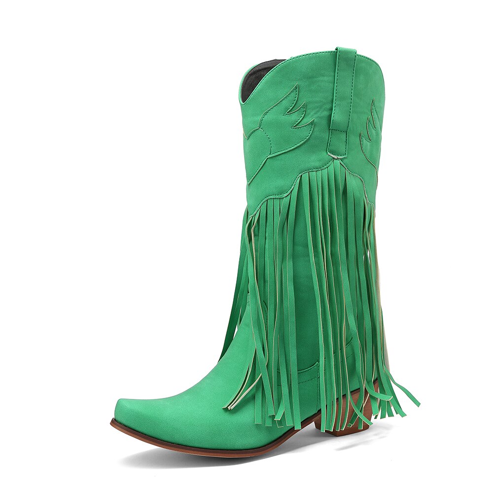 Handmade Tassel Cowboy Boots