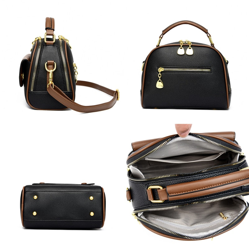 Soft PU Leather Crossbody Handbag
