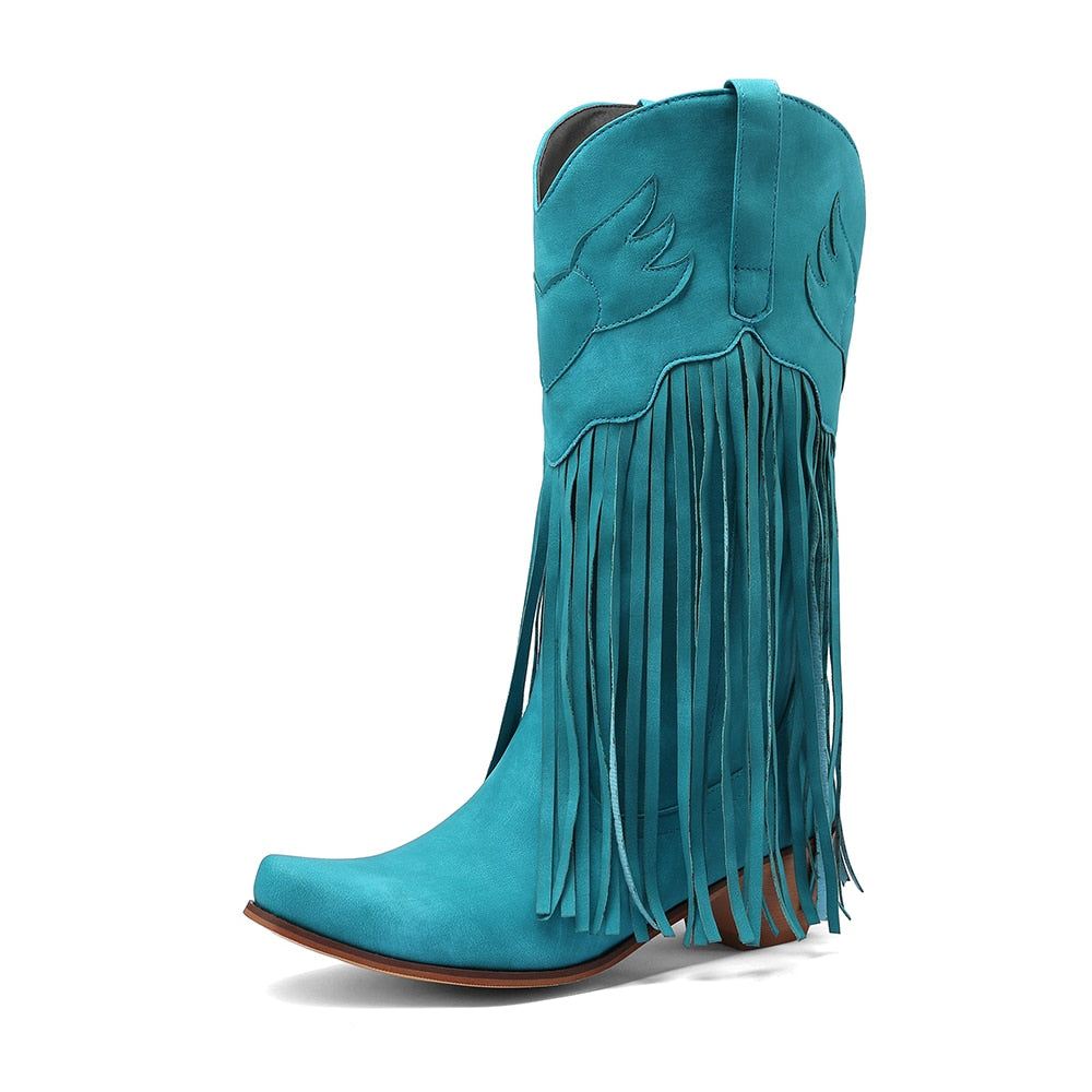 Handmade Tassel Cowboy Boots