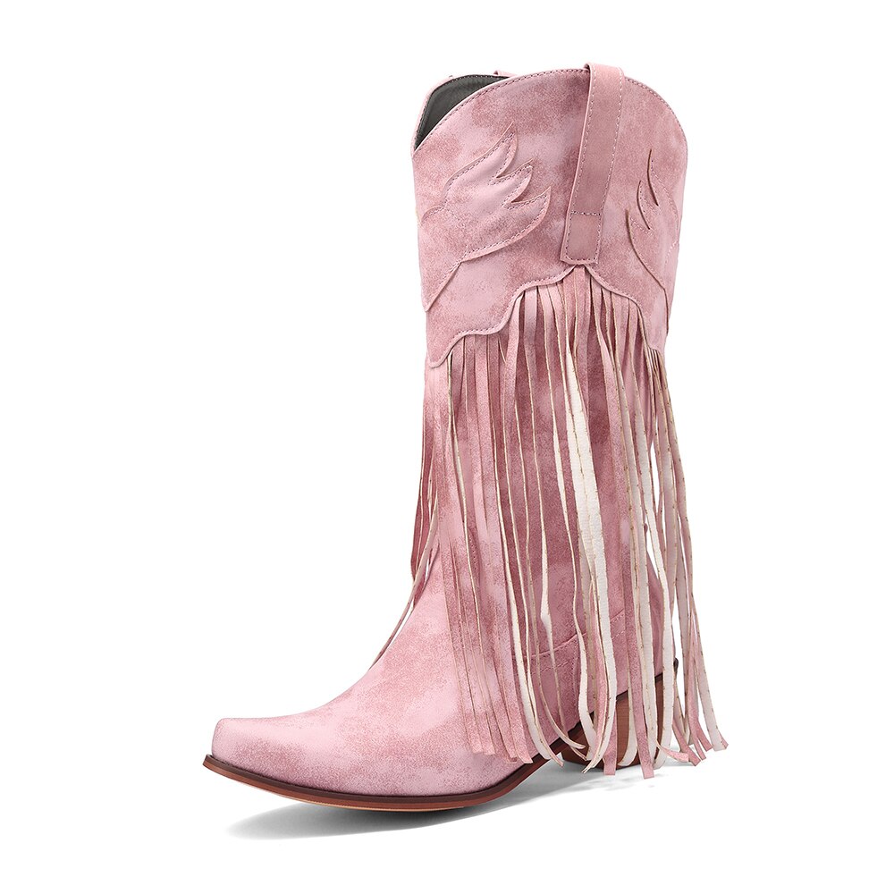 Handmade Tassel Cowboy Boots