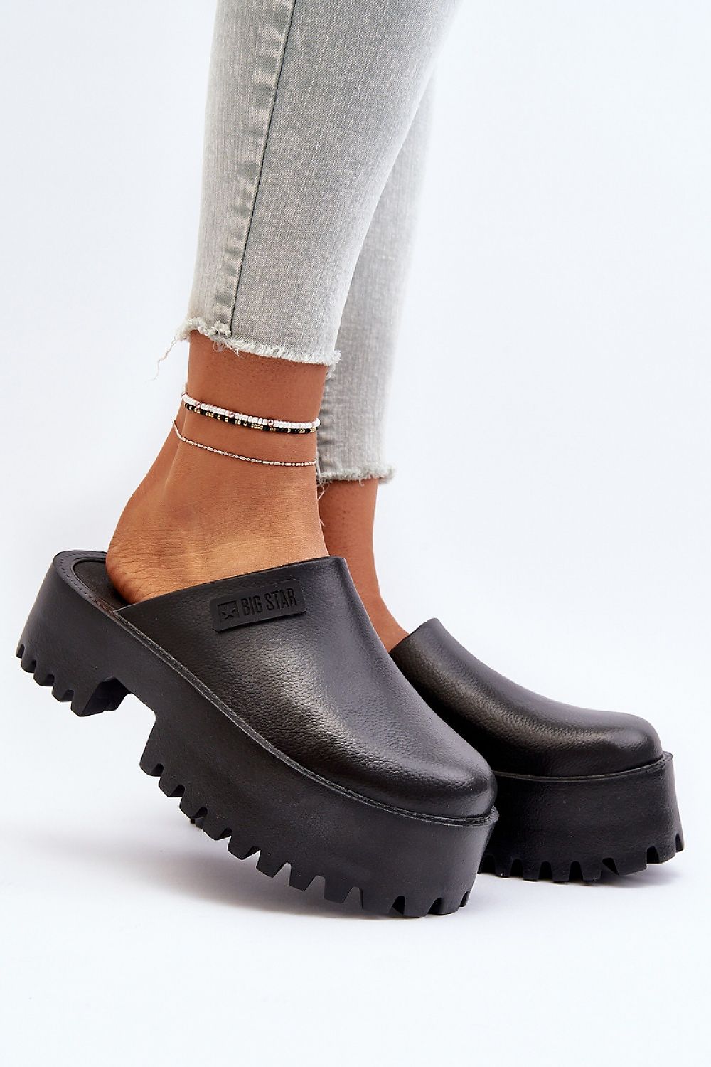 Big Star Comfort Slip-Ons in Black – Front View 2