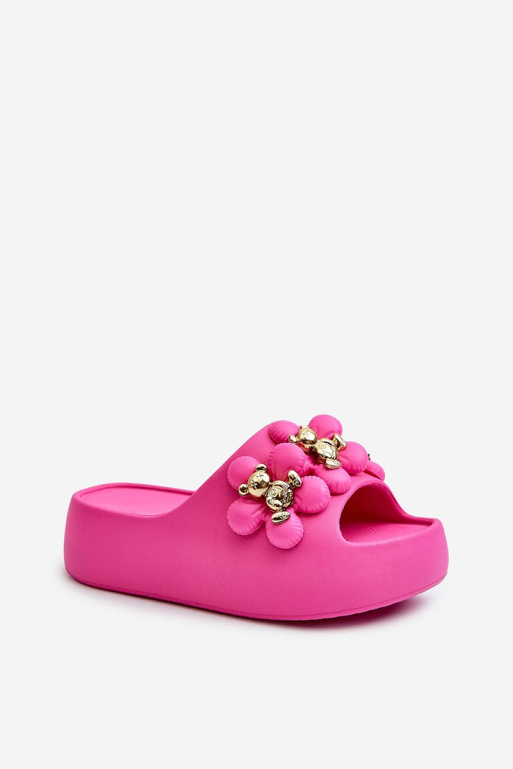Sunny Step Foam Slides in Pink – Standalone View