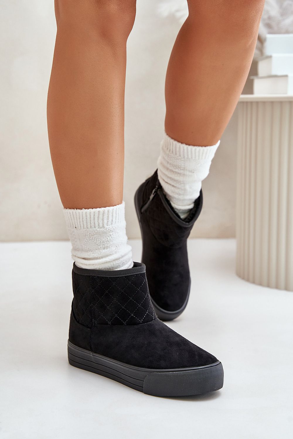 Big Star Frostline Snow Boots in Black – Front View 1