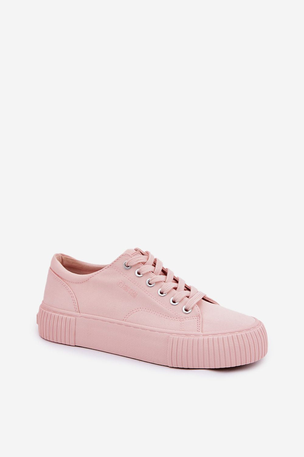 Pink Big Star Textile Sneakers – Standalone View