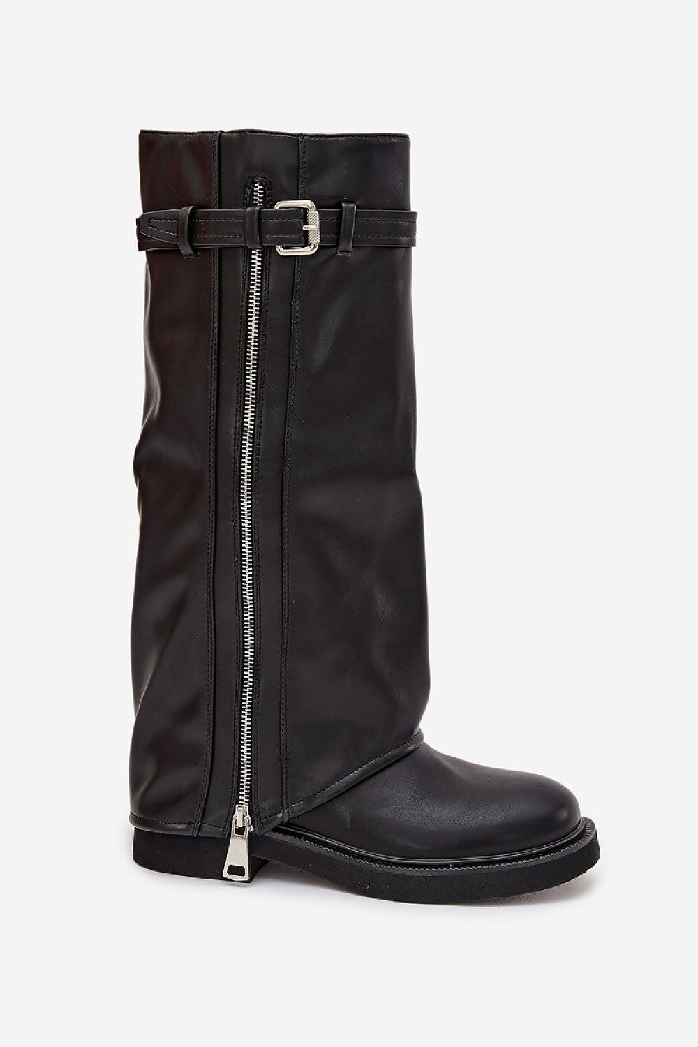Angled view highlighting the slip-on design and stylish autumn-winter look.