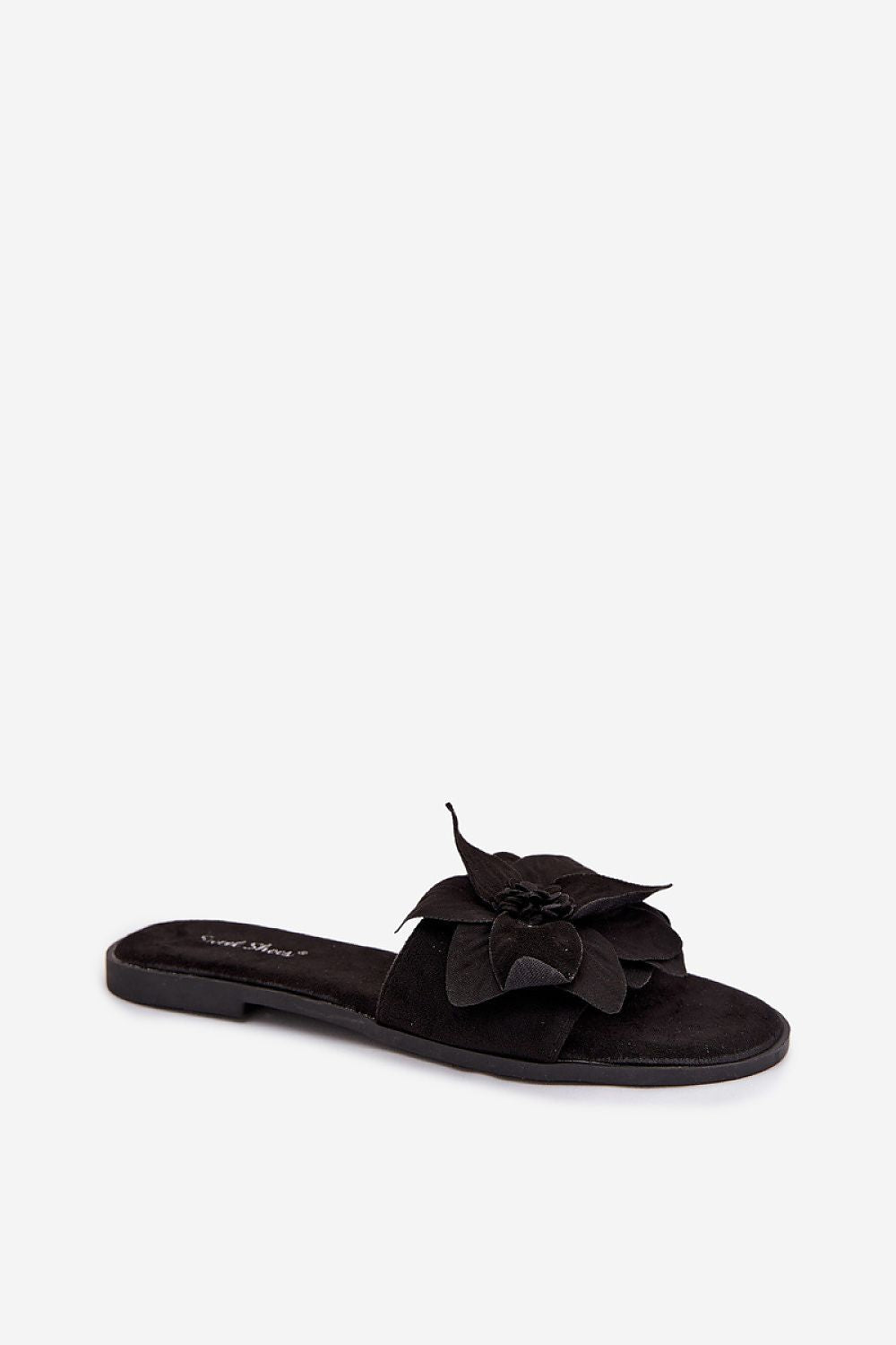 suede sandals floral detail elegant summer style-2