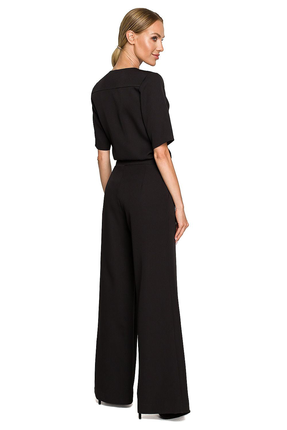 Dahlia Sofia Wide-Leg Suit Black Back