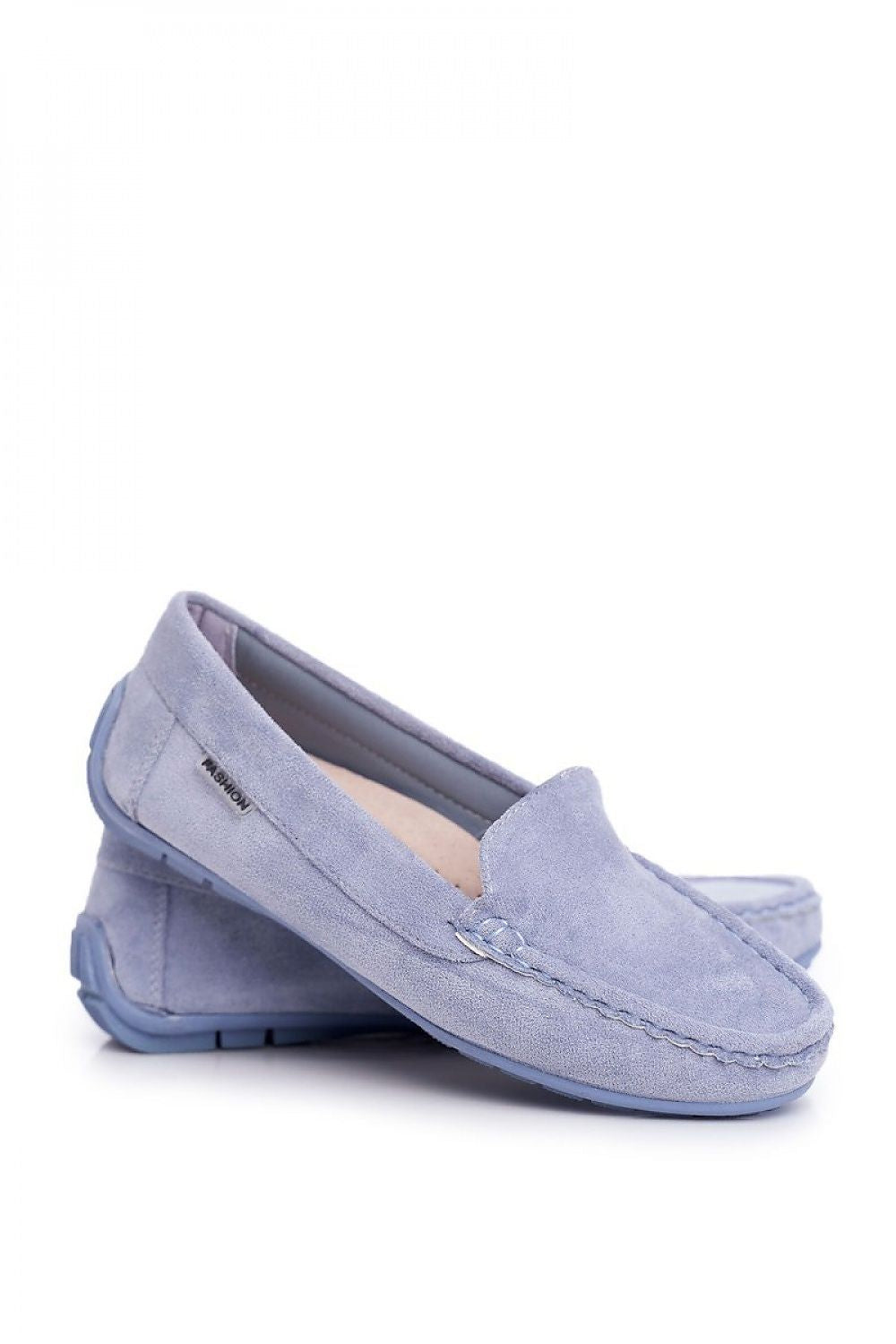 Timeless Comfort Moccasins in Blue – Standalone Product Shot