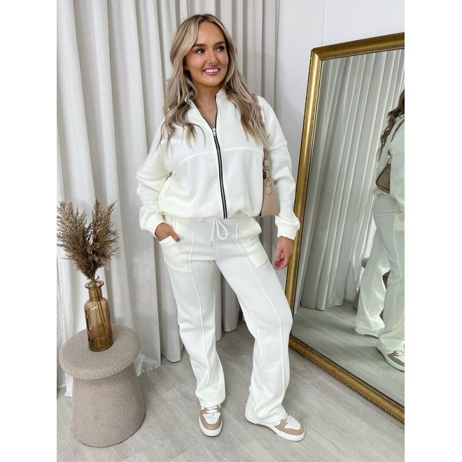 Zip Bomber Jacket and Trouser Co-ord Set