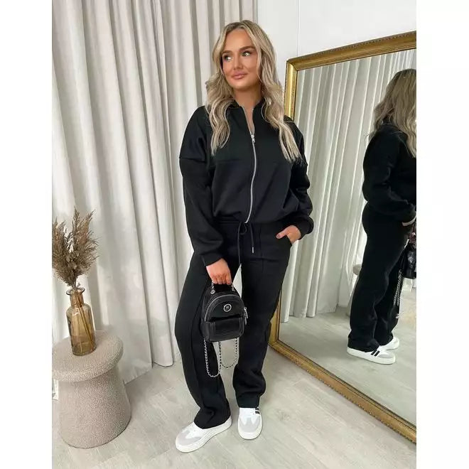 Zip Bomber Jacket and Trouser Co-ord Set
