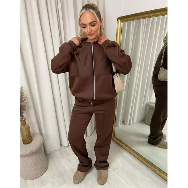 Zip Bomber Jacket and Trouser Co-ord Set