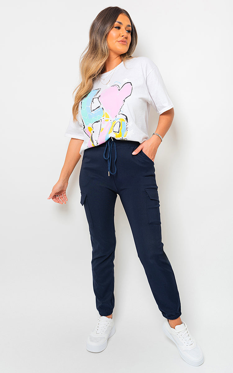 Cargo Pocket Trouser With Drawstring
