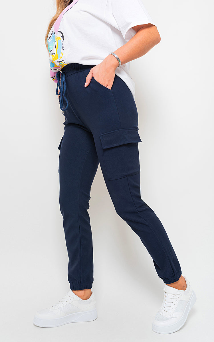Cargo Pocket Trouser With Drawstring