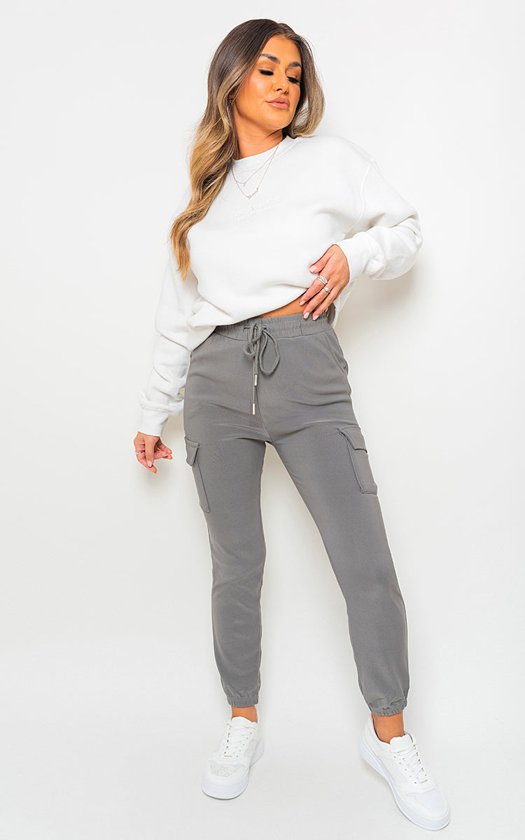Cargo Pocket Trouser With Drawstring