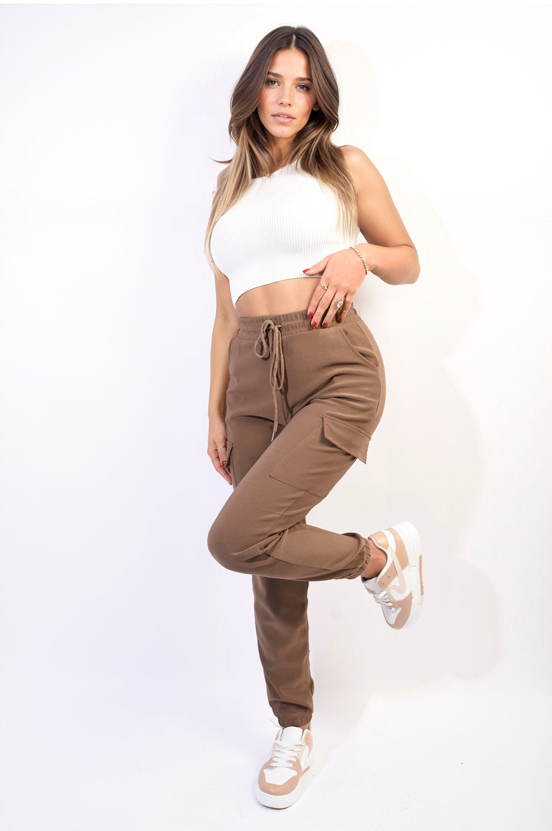 Cargo Pocket Trouser With Drawstring