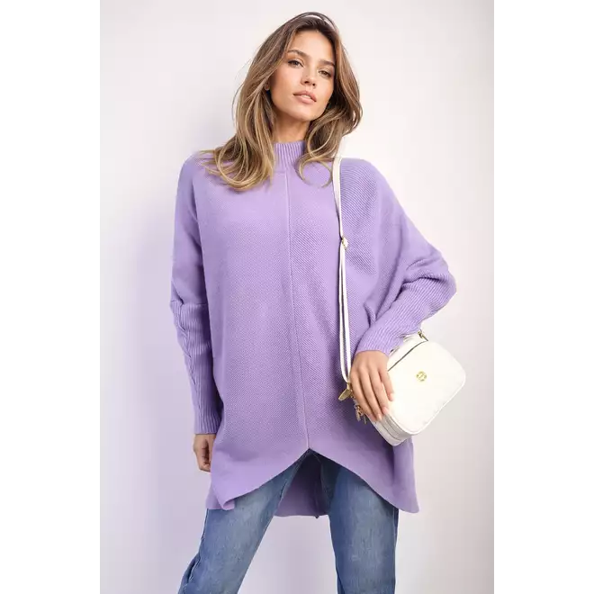 Turtle Neck Longline Knitted Jumper
