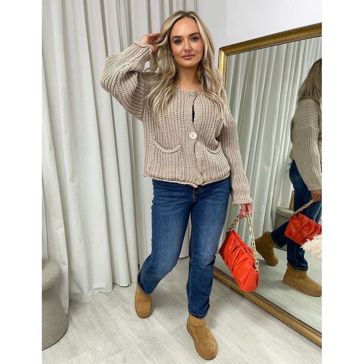Straight Leg High Waist Jeans