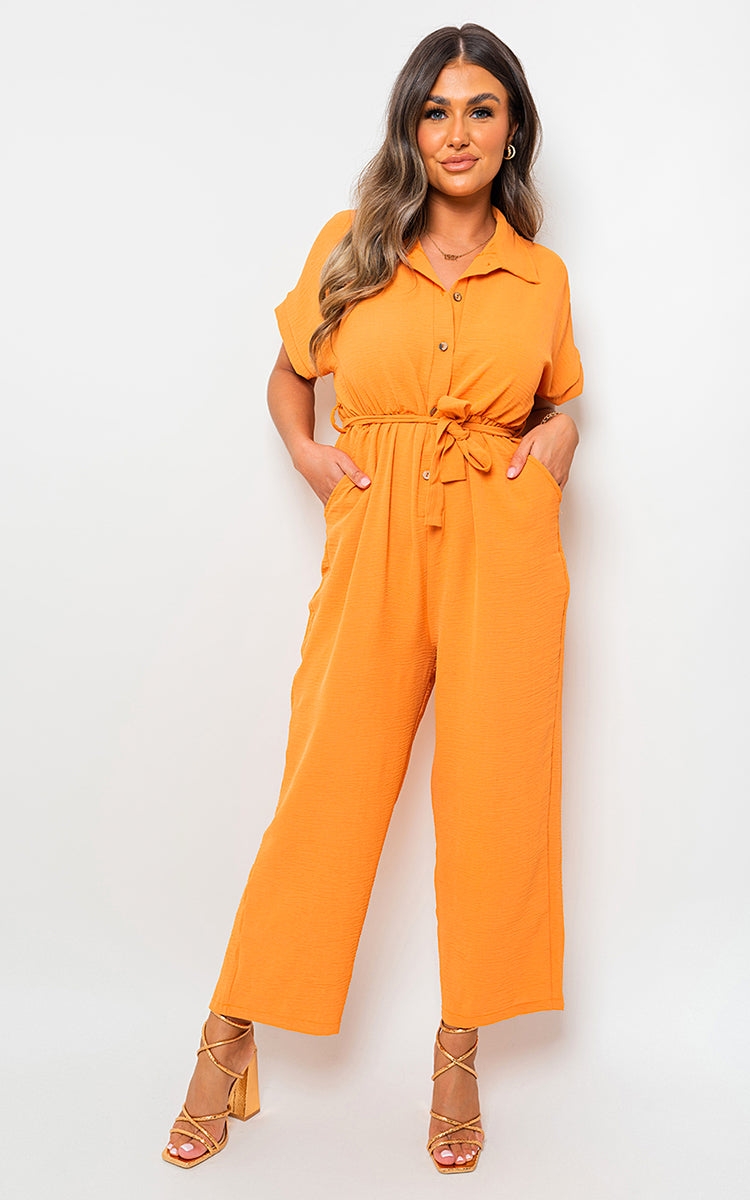 Short sleeve casual jumpsuit online