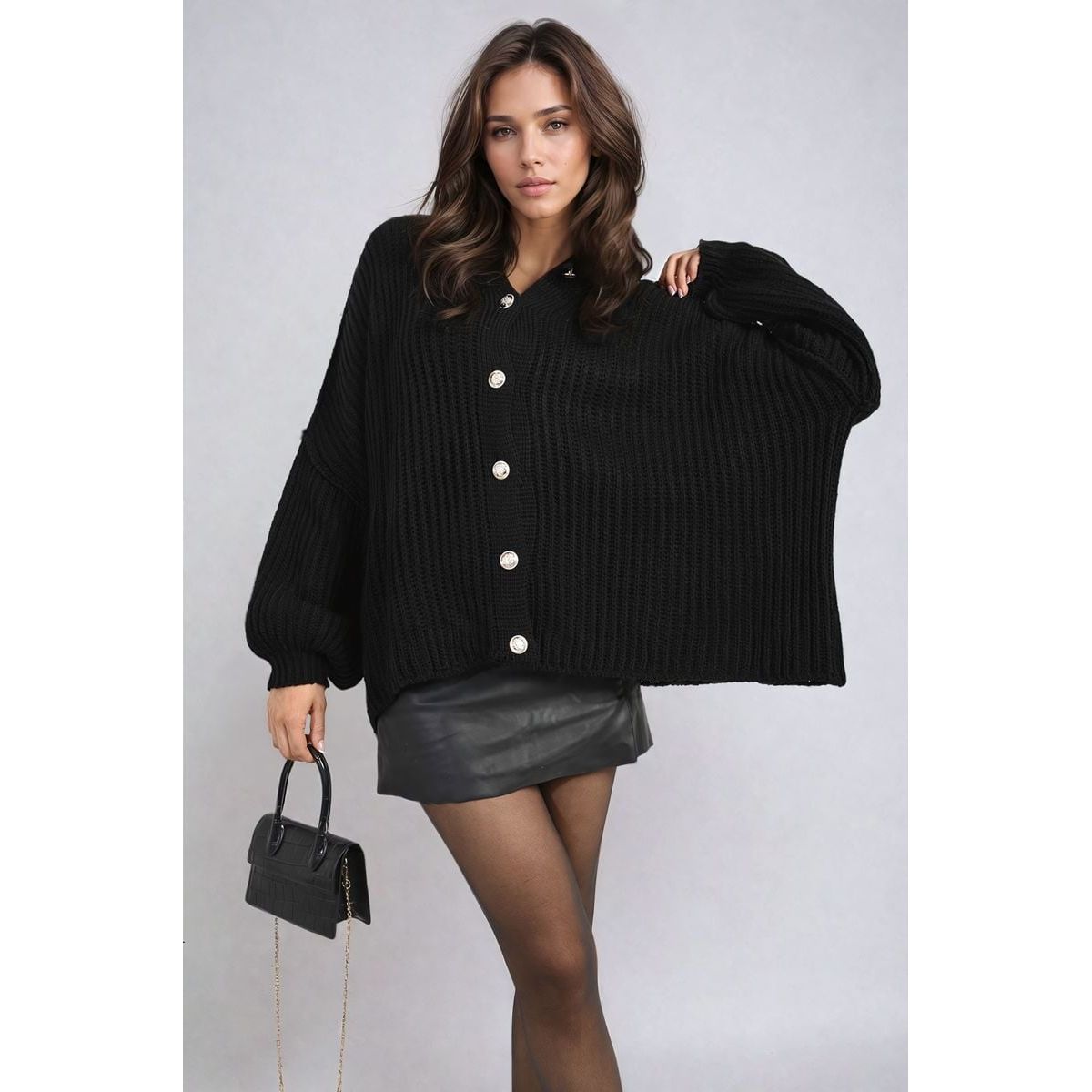 Oversized Chunky Knitted Top