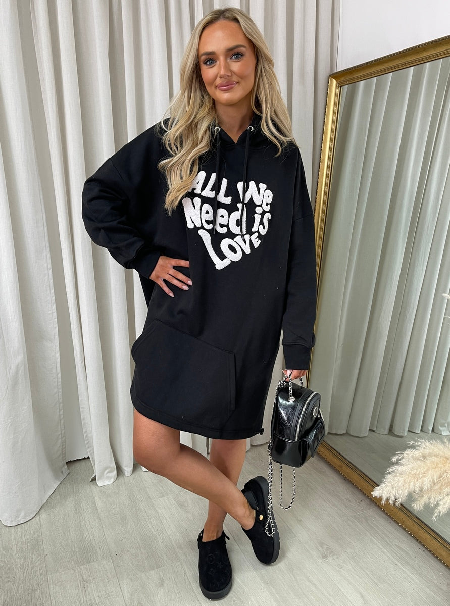 All We Need Is Love Oversized Hoodie