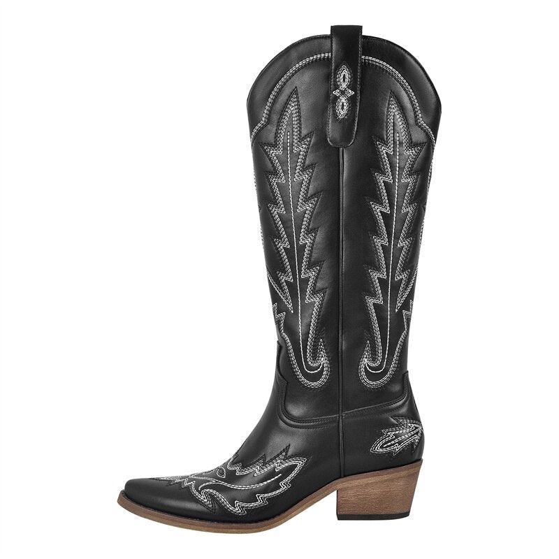 Classic Embroidered Cowboy Boots
