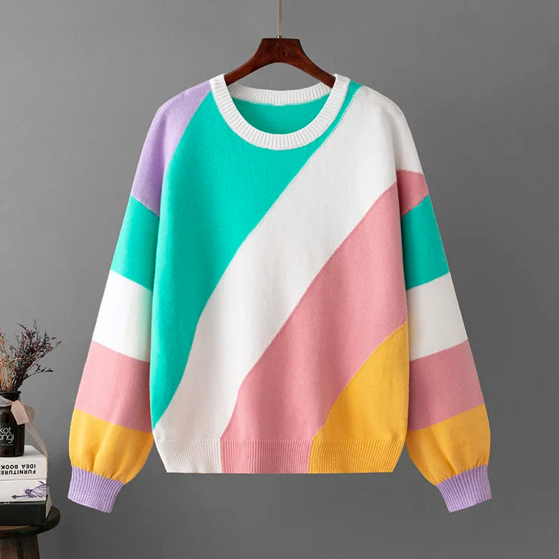 Light Colourful Stripe Sweater