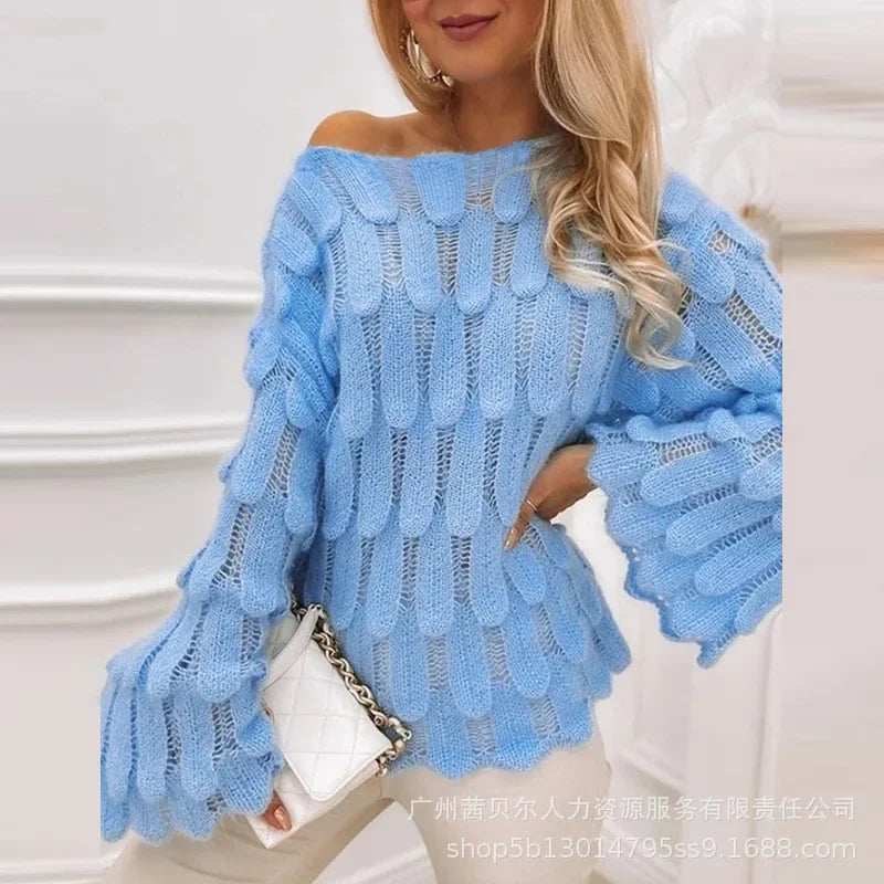 Pretty Layered Sleeve Sweater