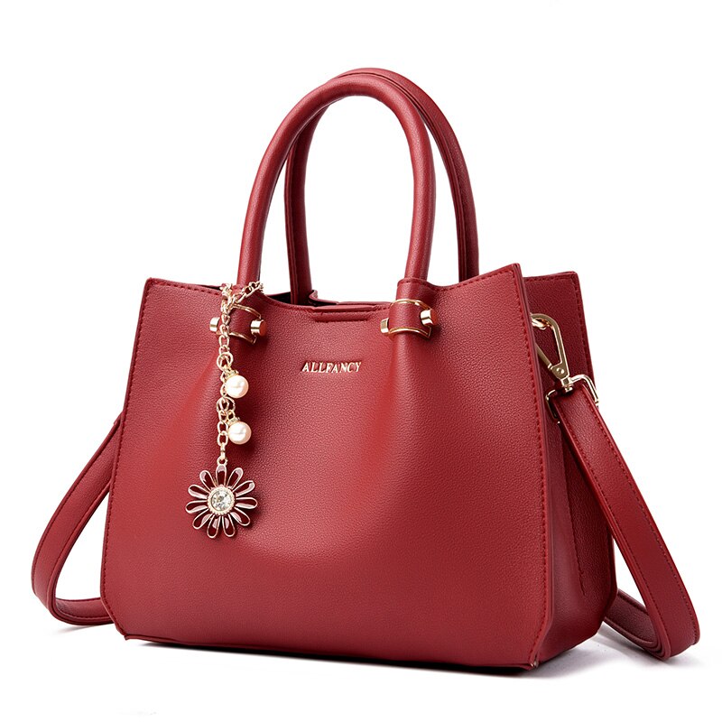 PU Leather Tassel Handbag