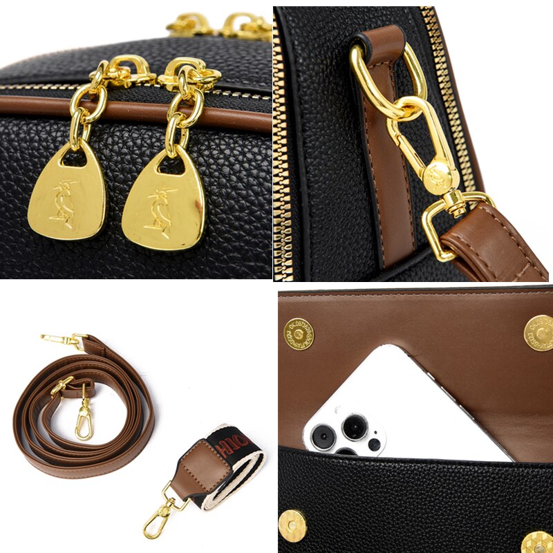 Soft PU Leather Crossbody Handbag