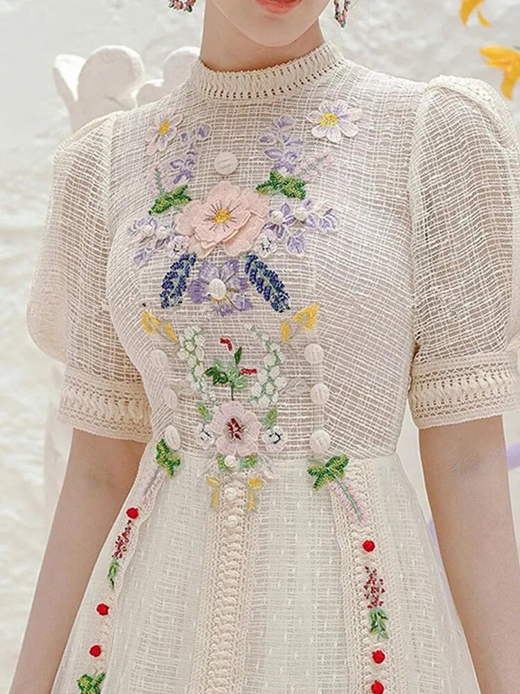 Lace Embroidery & Applique Dress