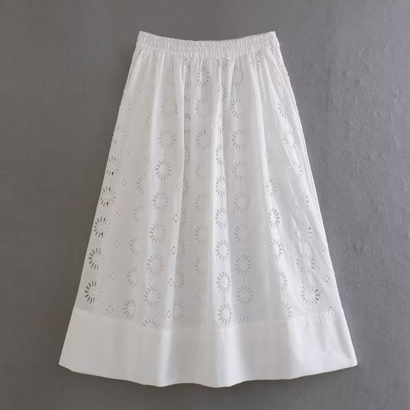Embroidery Skirt Set