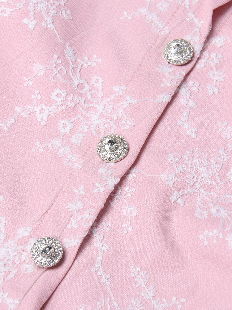 Diamond Encrusted Button Shirt