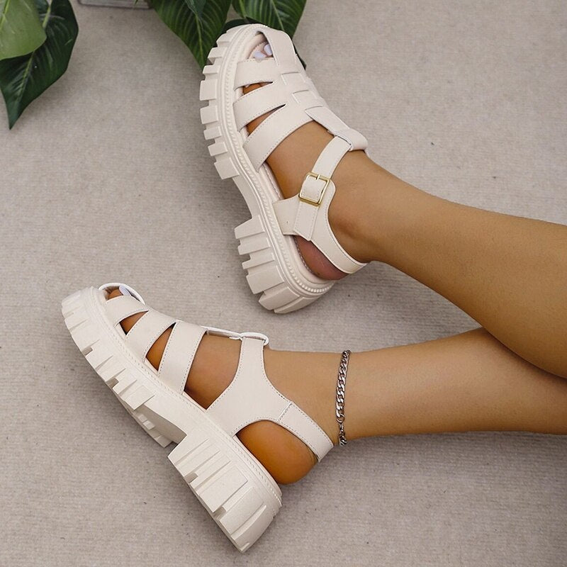 Brick-Sole Gladiator Sandals