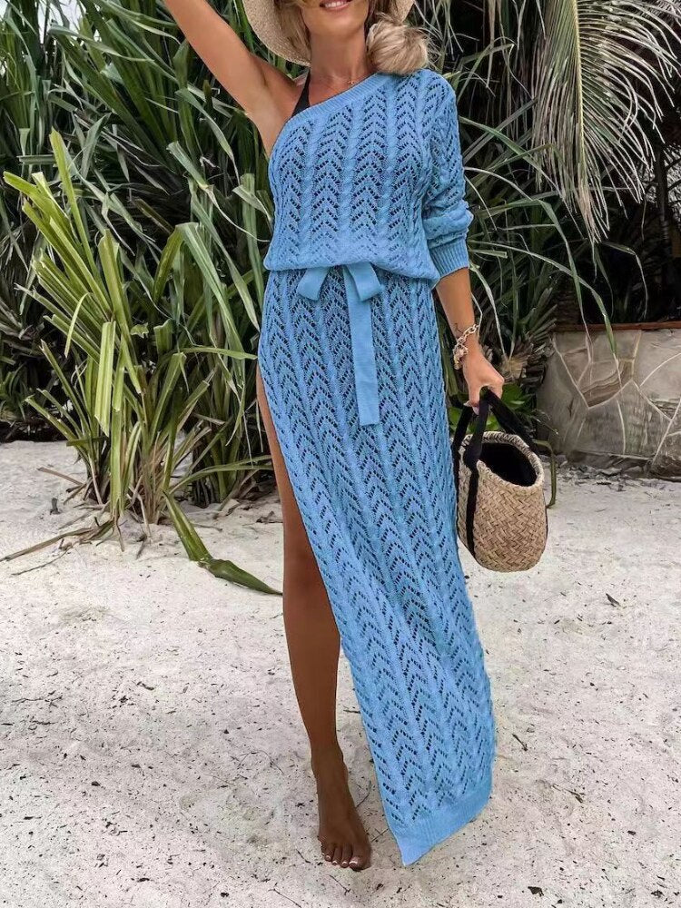 One-Shoulder Beach Cover Up