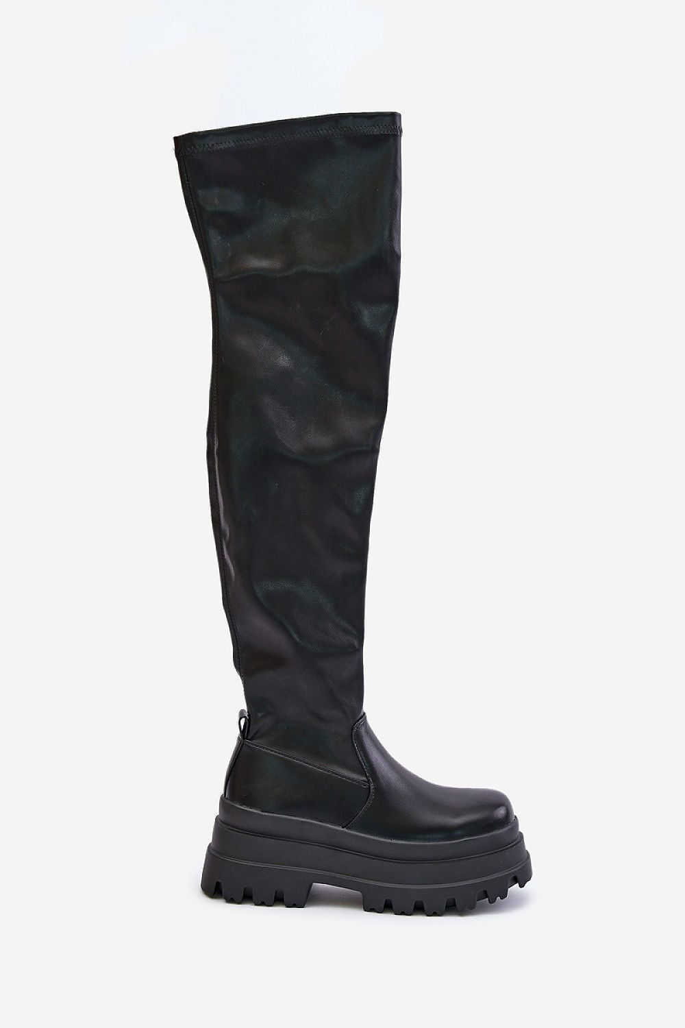  Platform over-the-knee boots front view 3