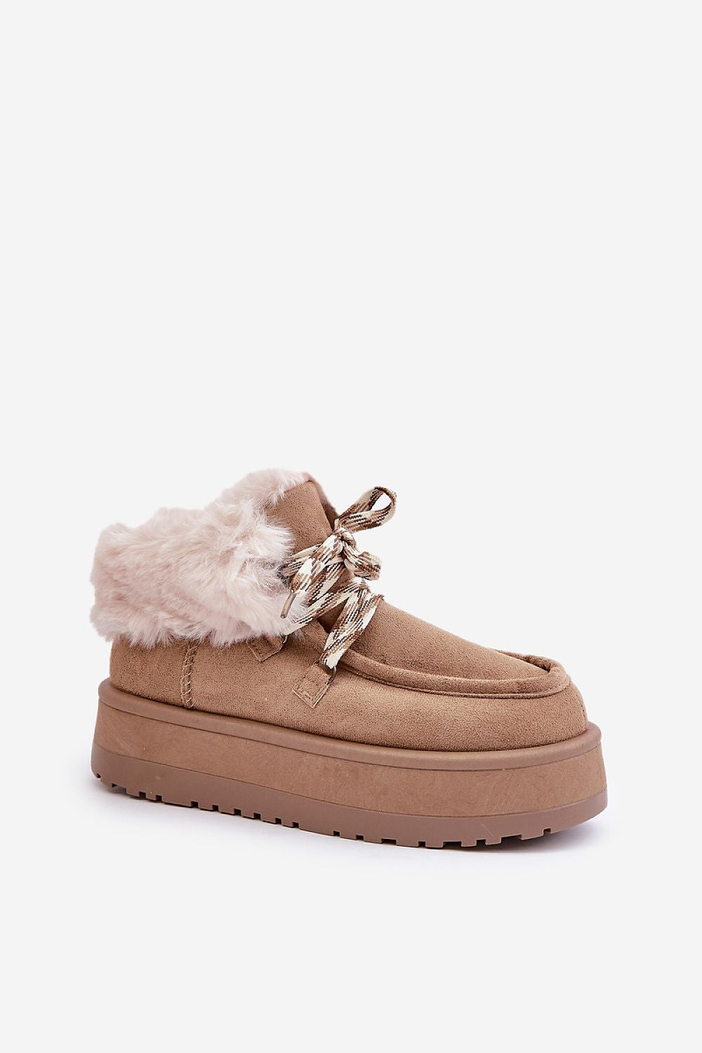 Thermal Snow Boots in Beige – Standalone View