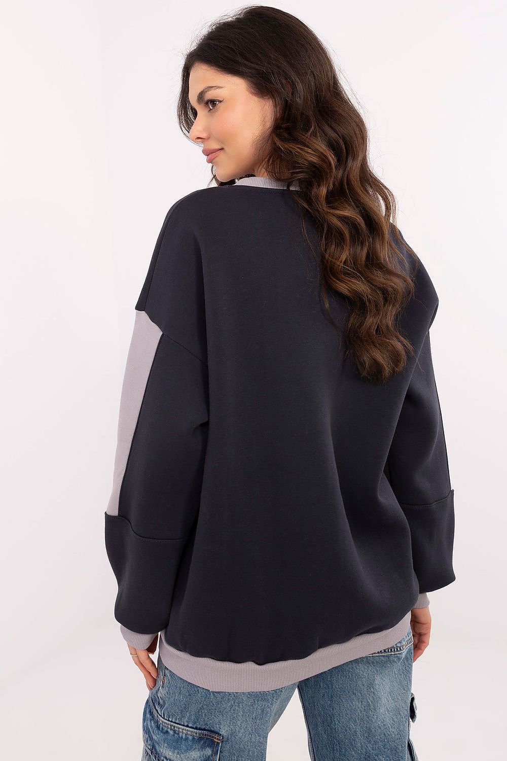 Cozy black insulated sweatshirt, perfect for everyday wear.