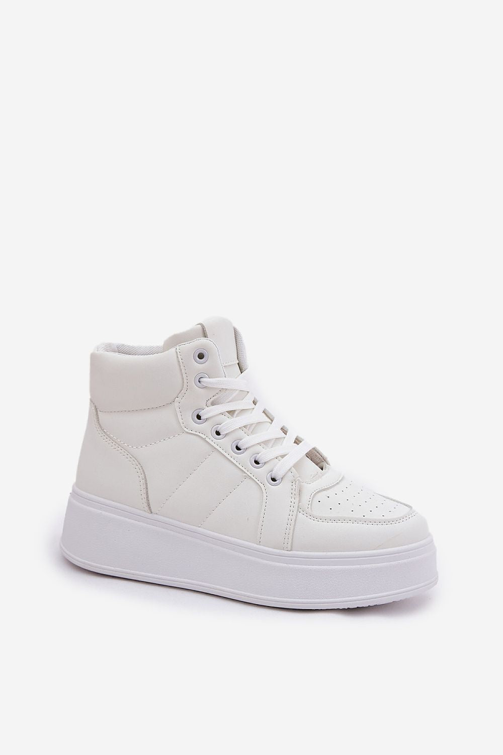  White High-Top Sneakers – Standalone View