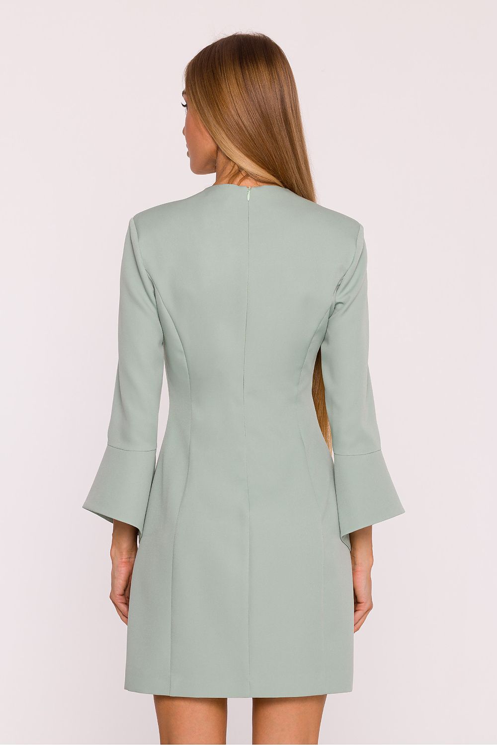  green refined tailored feminine dress