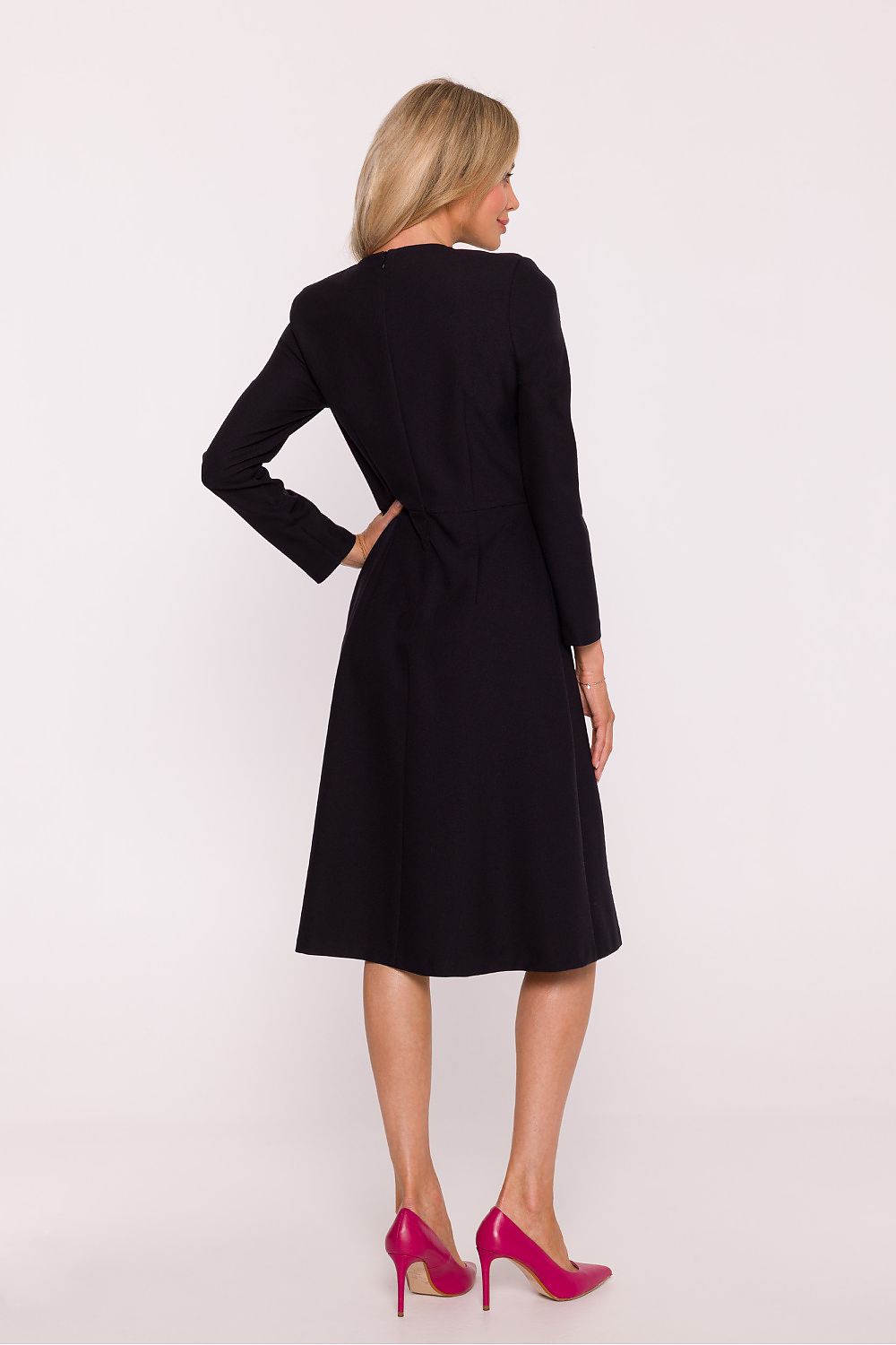  elegant dress bow detail A-line silhouette-5