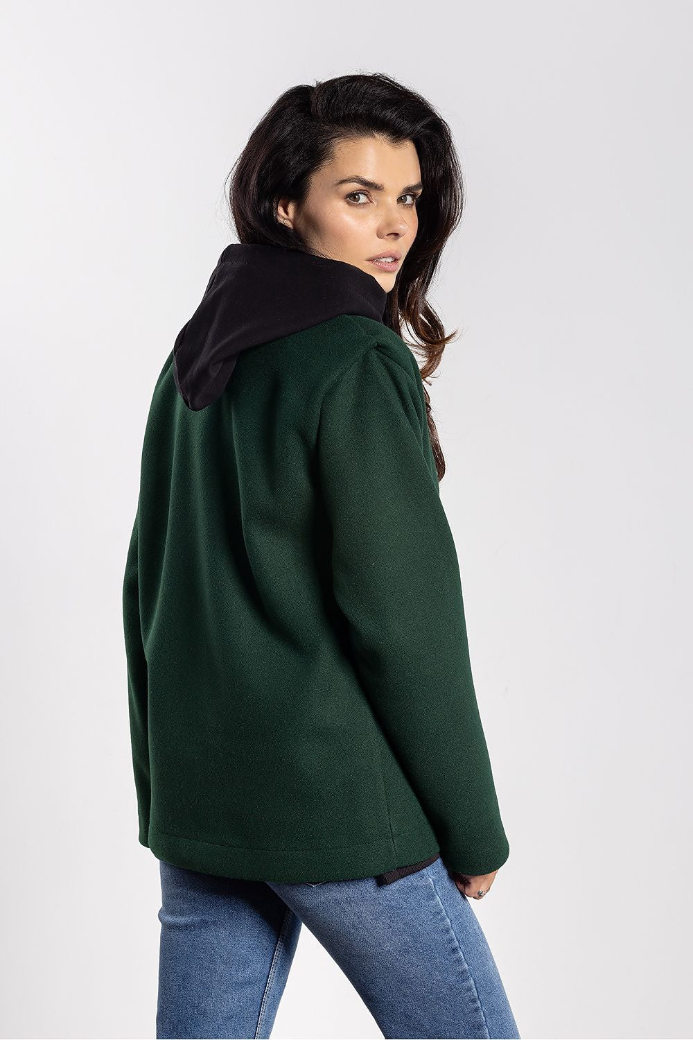 Elena Magnolia Corduroy Jacket Green-rear-view Detail