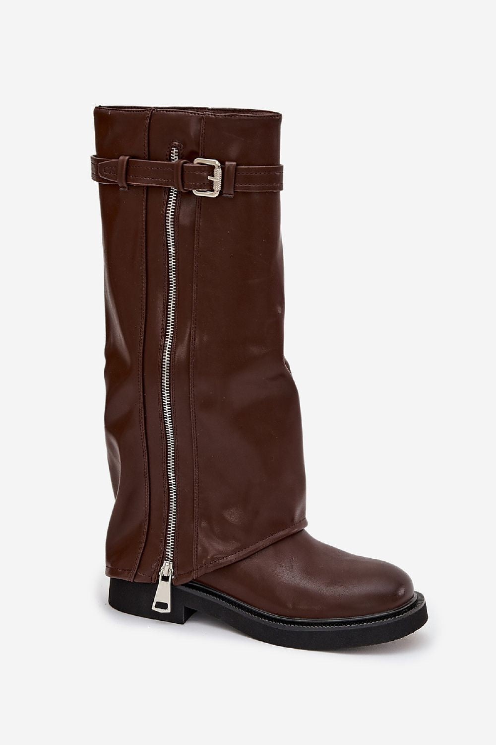  Angled view highlighting the slip-on design and stylish autumn-winter look.