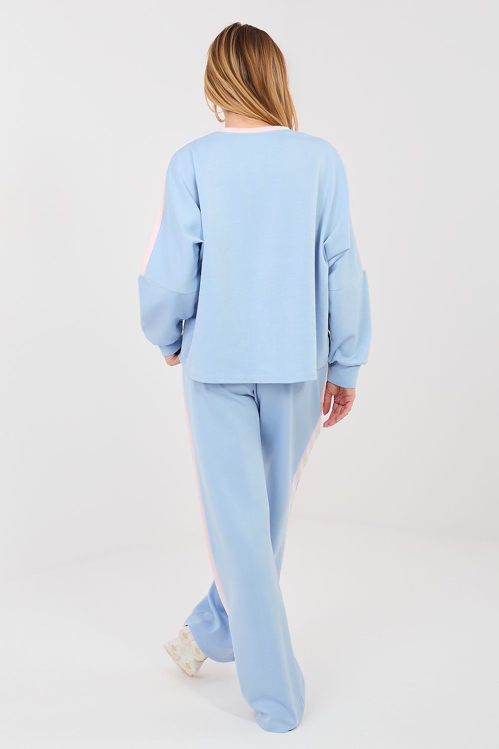  casual high waist striped tracksuit-rear-view