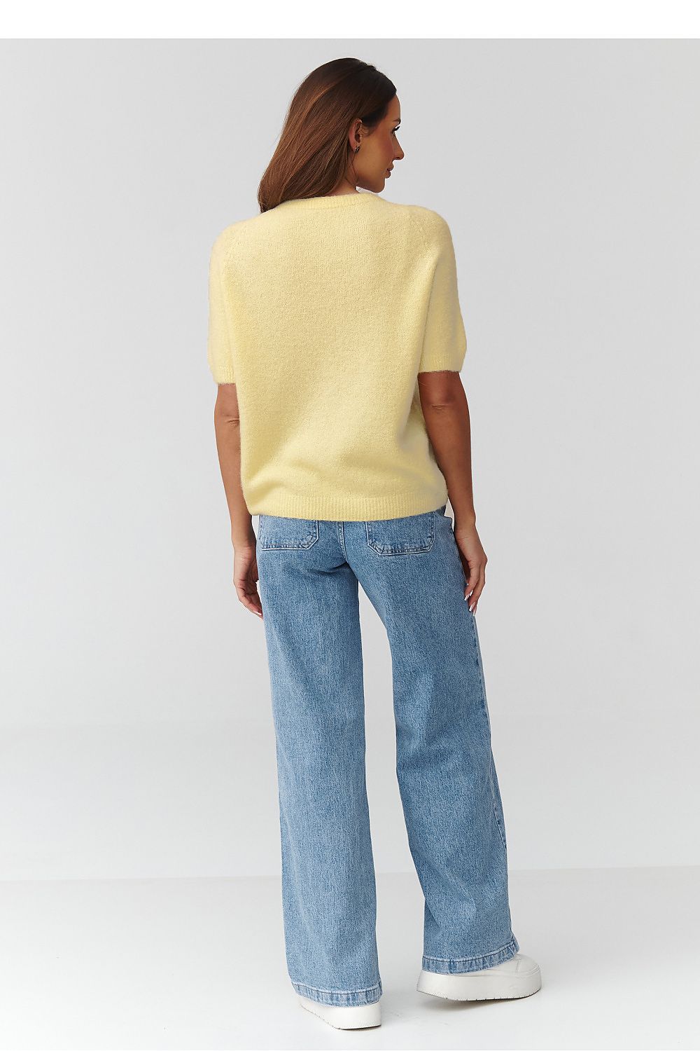  yellow soft alpaca blend women’s jumper