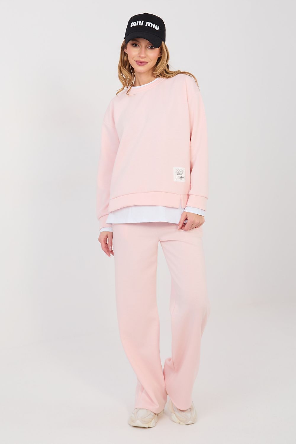  pink straight leg lounge outfit