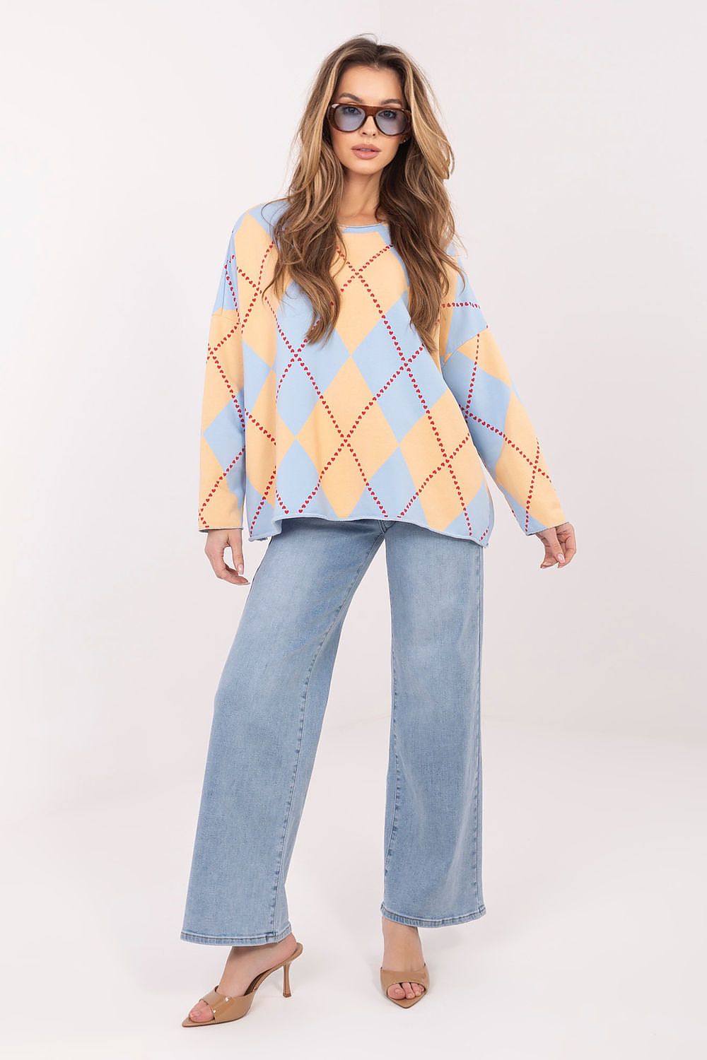 long sleeve blouse casual chic styling-full-front-view