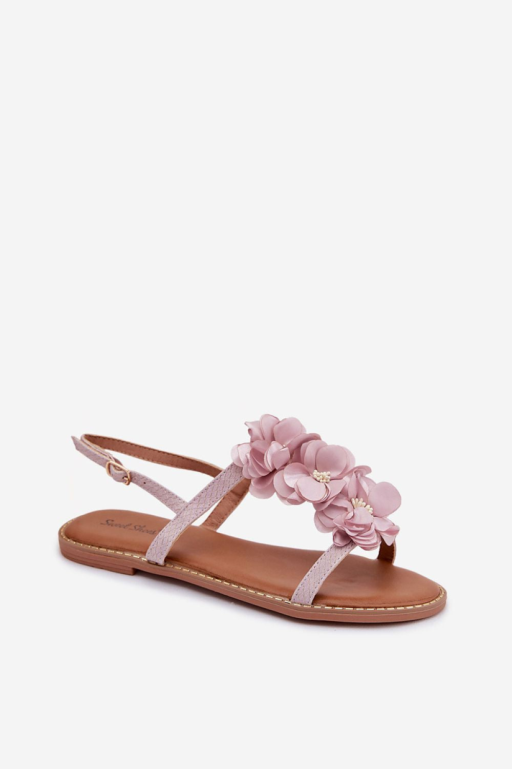  floral sandals eco leather summer style