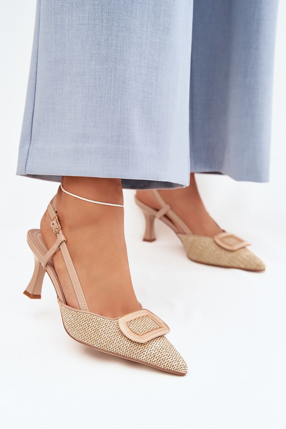  pointed toe heel sandals elegant strap design